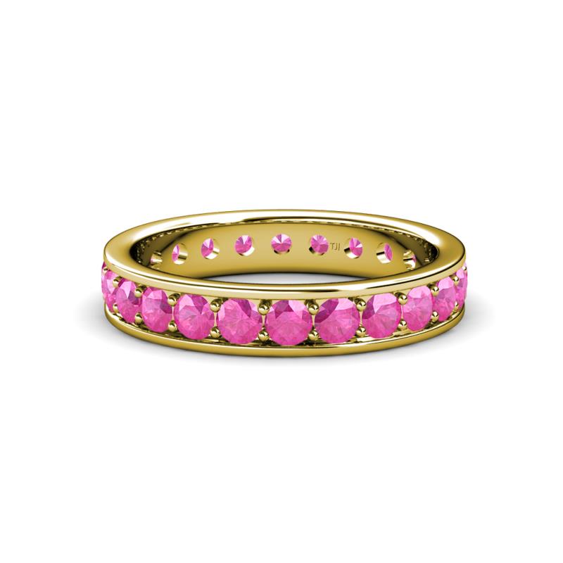Livia 3.00 mm Pink Sapphire Eternity Band 