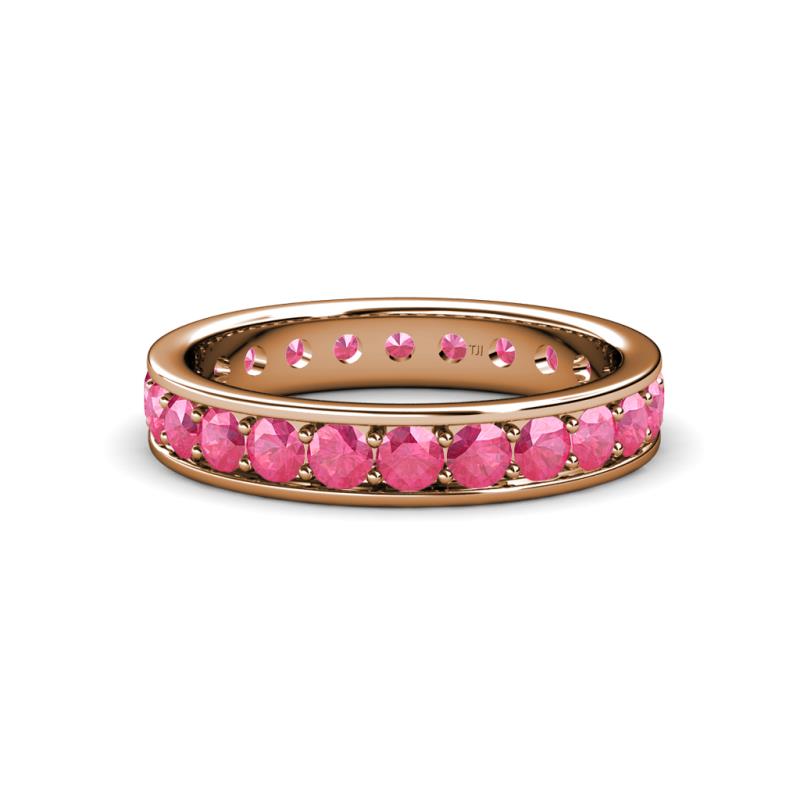 Livia 3.00 mm Pink Tourmaline Eternity Band 