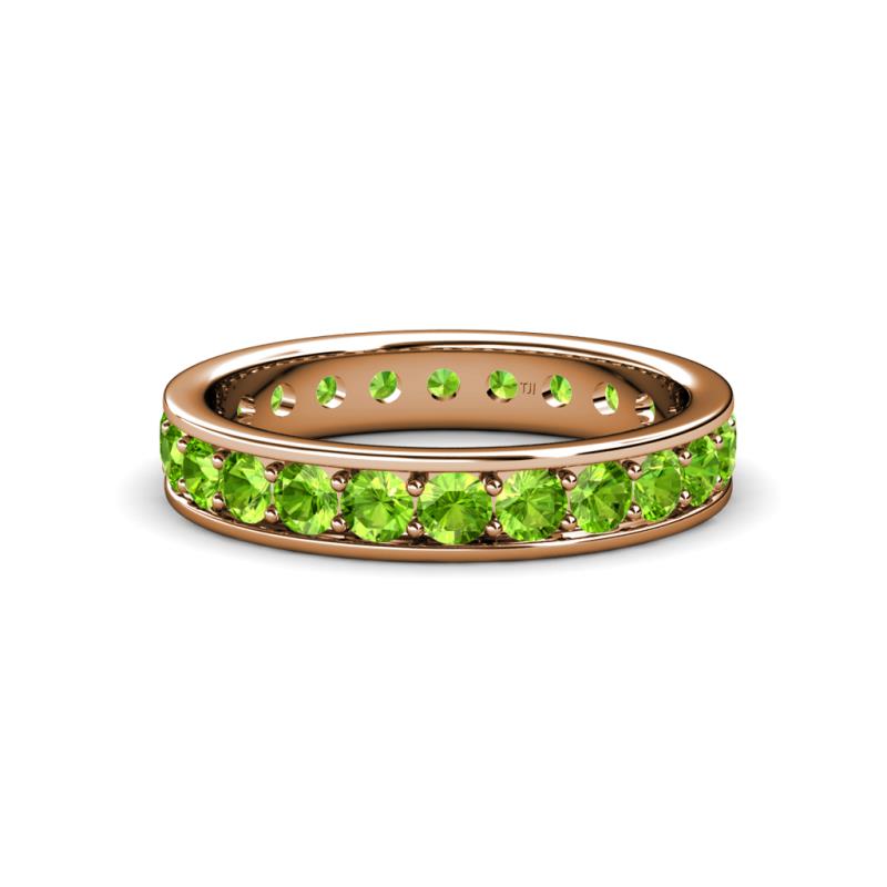 Livia 3.00 mm Peridot Eternity Band 