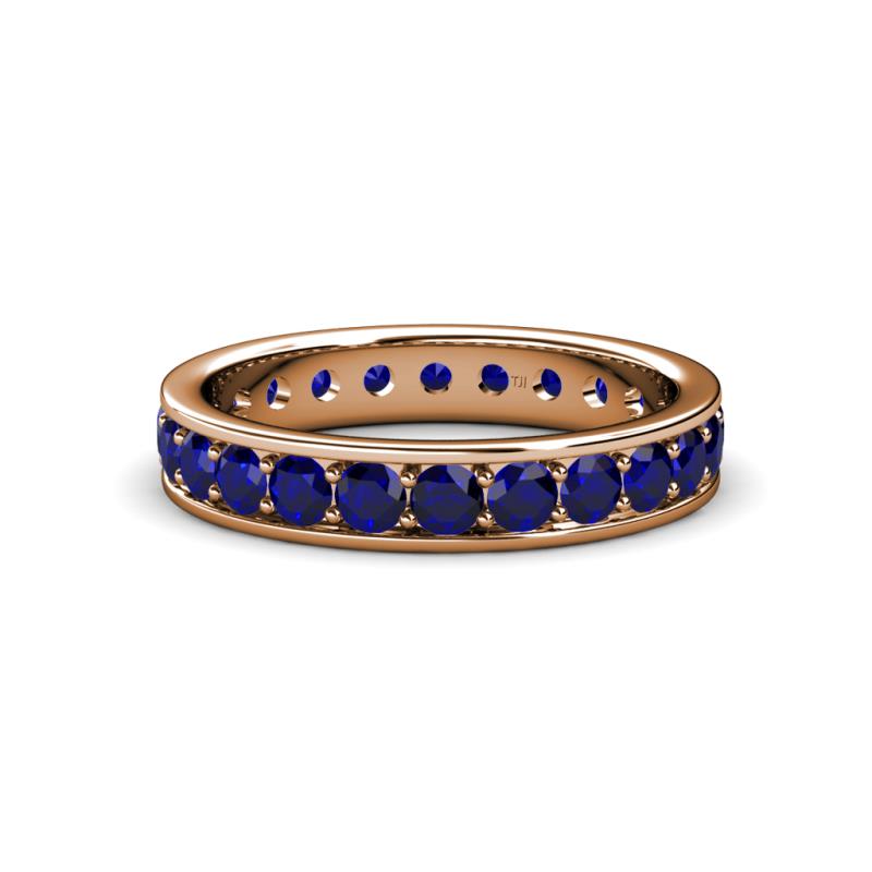 Livia 3.00 mm Blue Sapphire Eternity Band 
