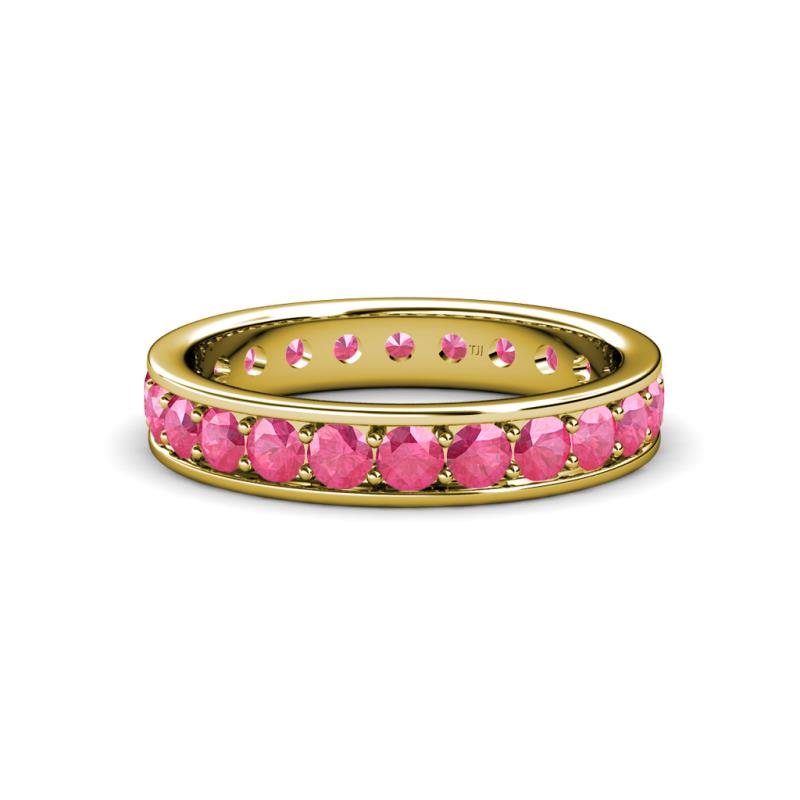 Livia 3.00 mm Pink Tourmaline Eternity Band 