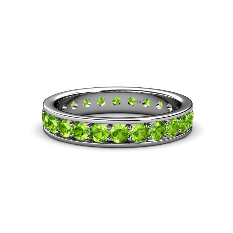 Livia 3.00 mm Peridot Eternity Band 