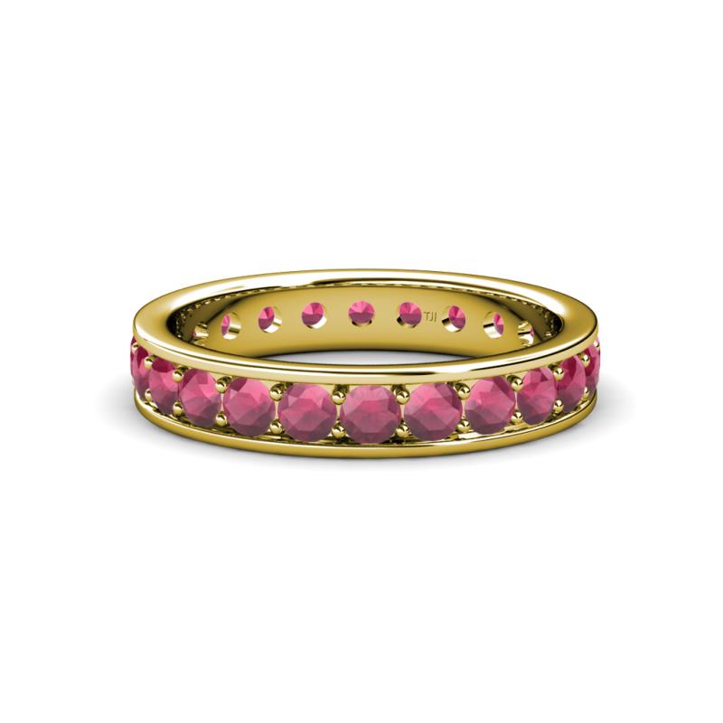 Livia 3.00 mm Rhodolite Garnet Eternity Band 
