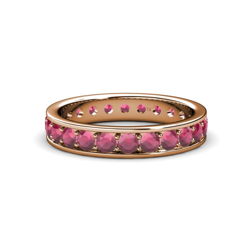 Livia 3.00 mm Rhodolite Garnet Eternity Band 