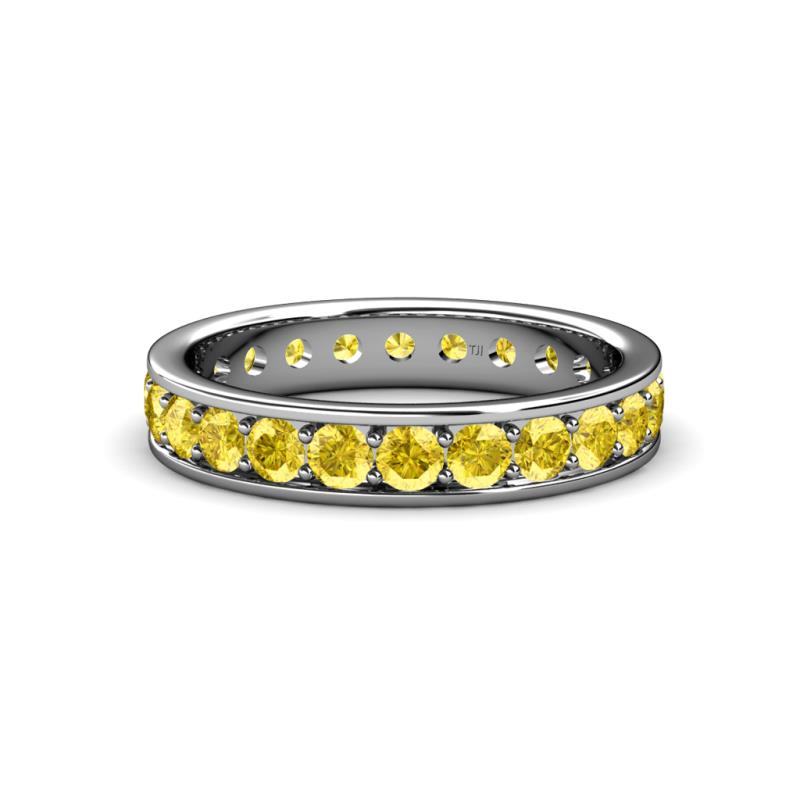 Livia 3.00 mm Yellow Sapphire Eternity Band 