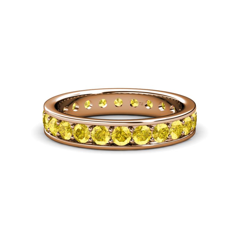 Livia 3.00 mm Yellow Sapphire Eternity Band 