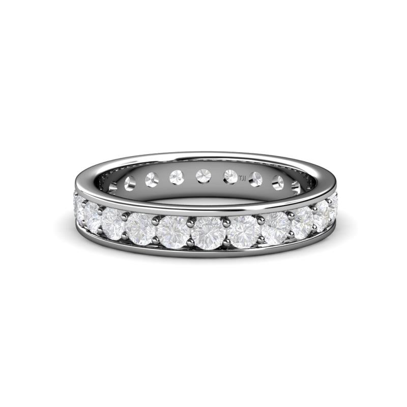 Livia 3.00 mm White Sapphire Eternity Band 
