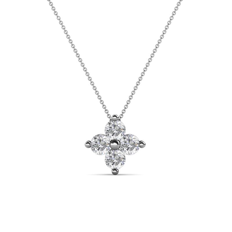 Anthea Lab Grown Diamond Floral Pendant 