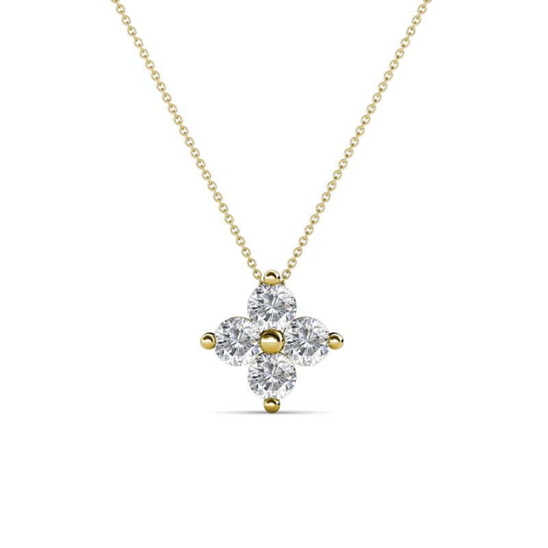 Anthea Lab Grown Diamond Floral Pendant 