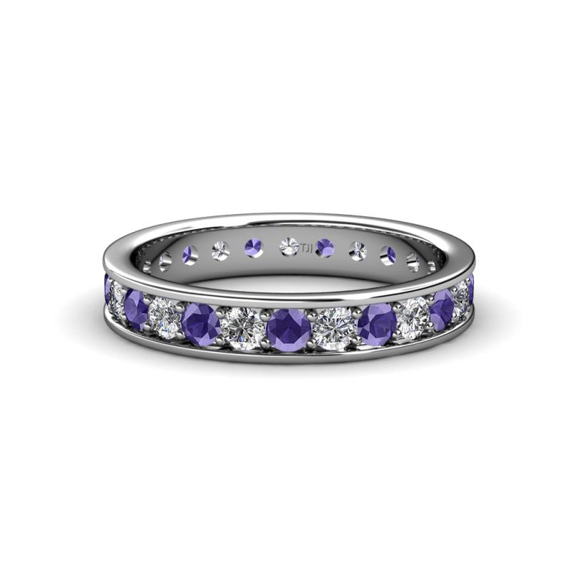 Livia 2.70 mm Iolite and Diamond Eternity Band 