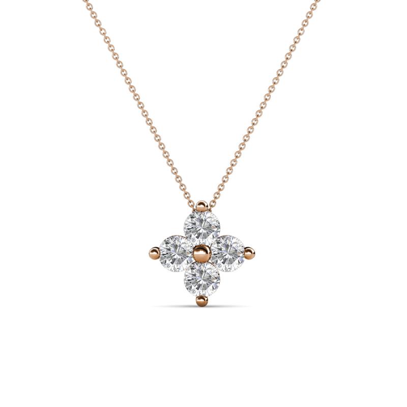 Anthea Lab Grown Diamond Floral Pendant 
