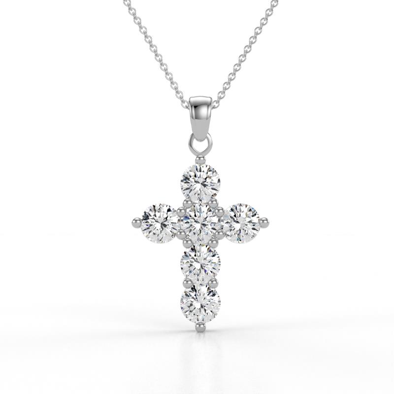 Isabella Diamond Cross Pendant 