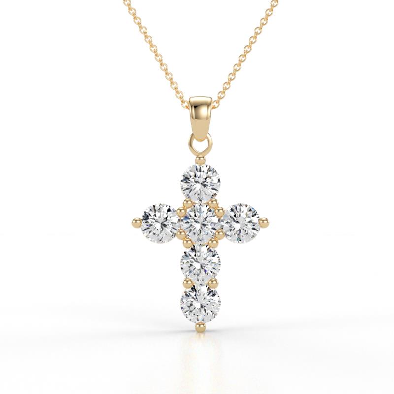 Isabella Diamond Cross Pendant 