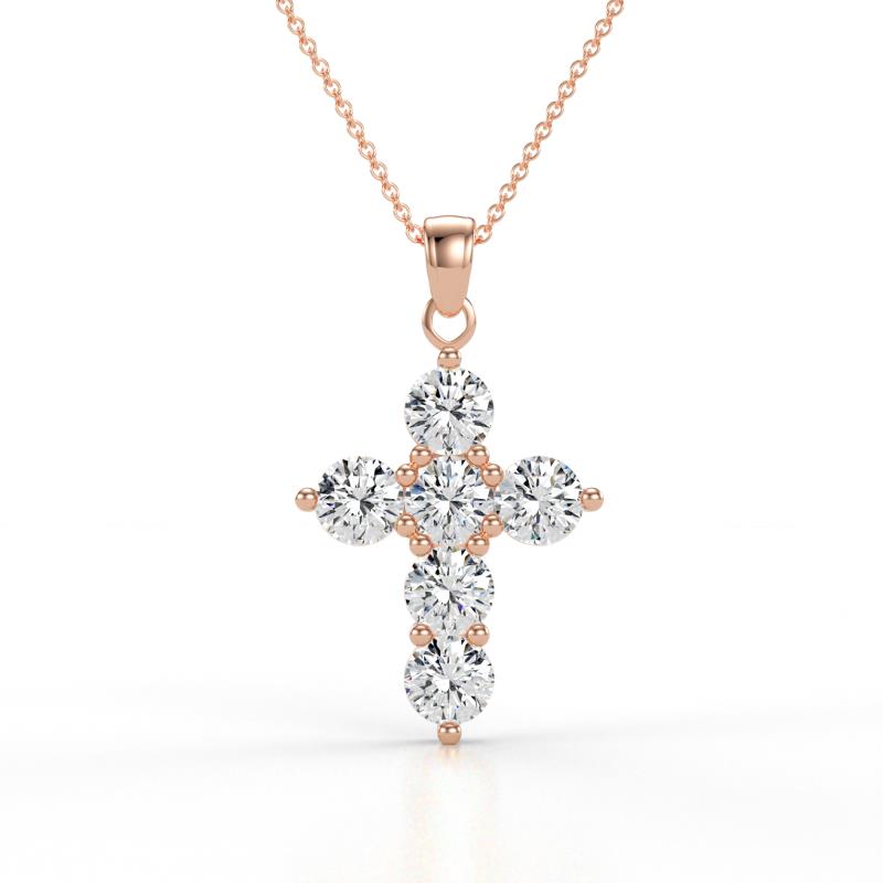 Isabella Diamond Cross Pendant 