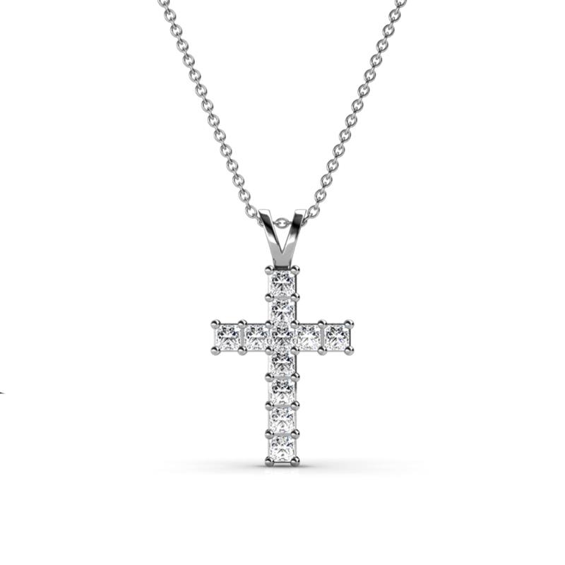 Ethel Lab Grown Diamond Cross Pendant 
