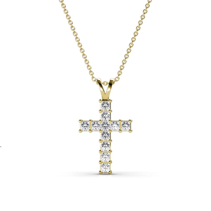 Ethel Lab Grown Diamond Cross Pendant 