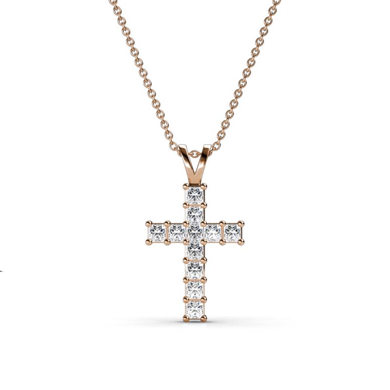 Ethel Lab Grown Diamond Cross Pendant 