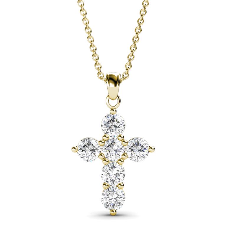 Isabella Lab Grown Diamond Cross Pendant 