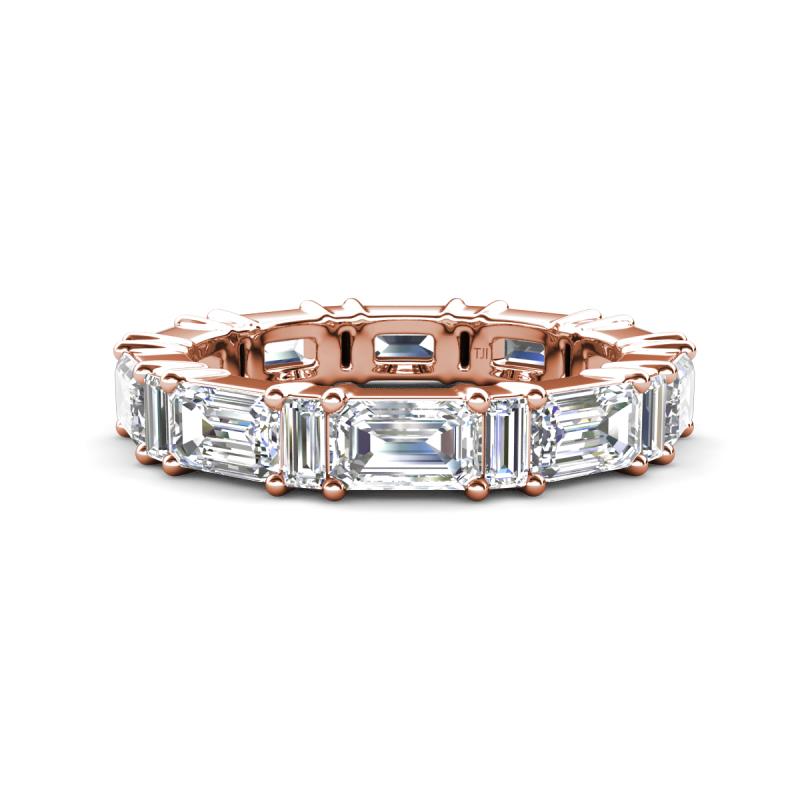 Eriss 3.50 ctw Emerald and Baguette Shape Lab Grown Diamond Women Eternity Band 