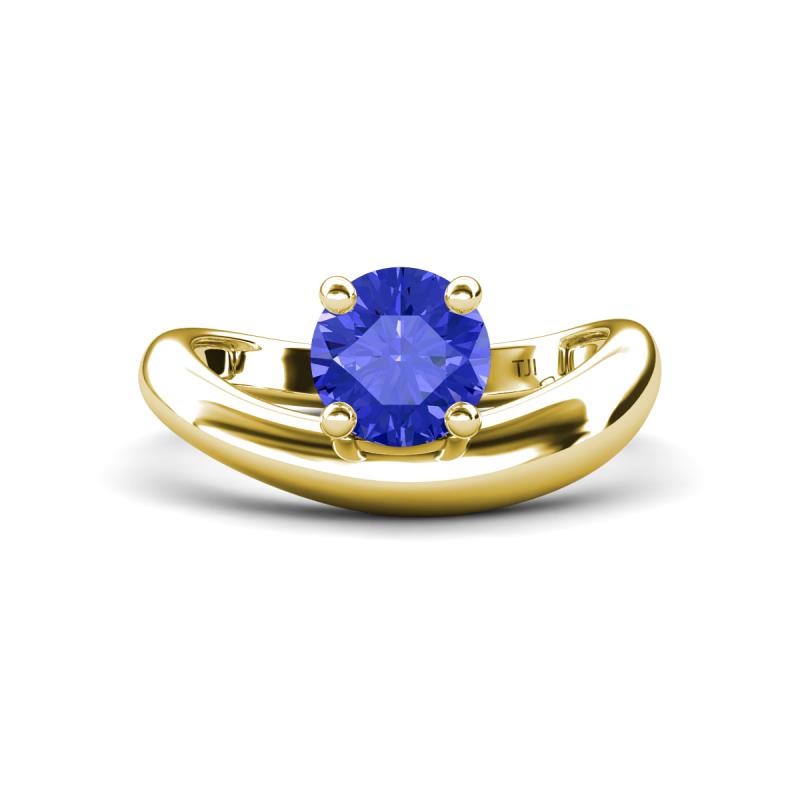 Anahi 0.92 ct Tanzanite Women Curve Solitaire Ring 