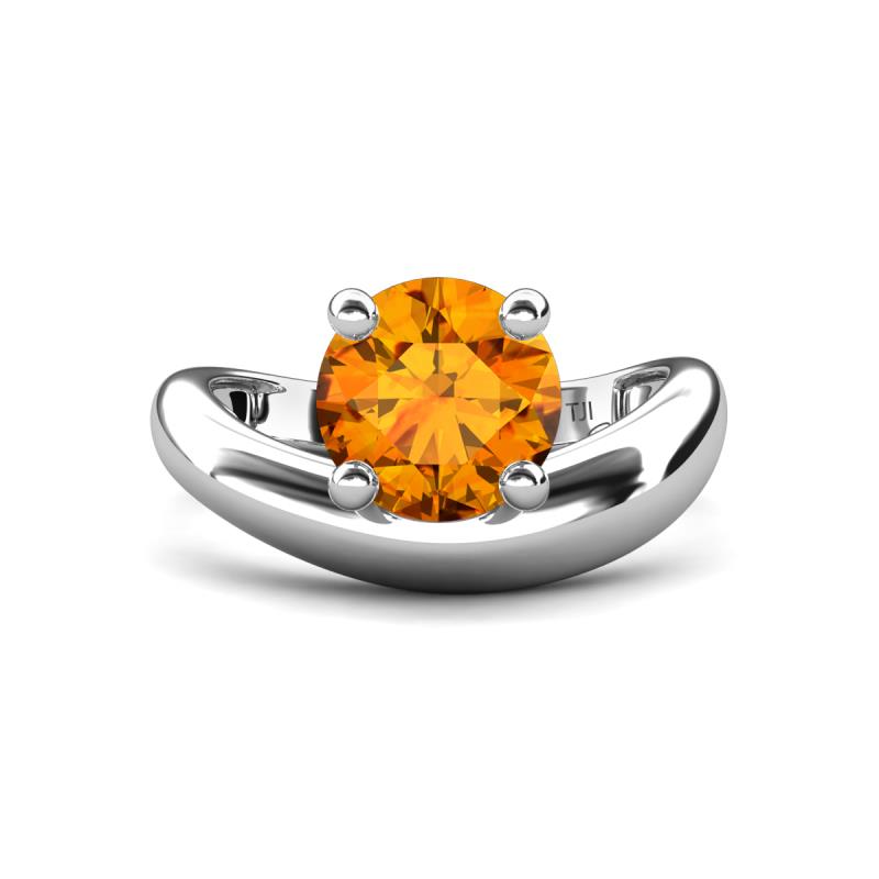 Anahi 1.90 ct Citrine Women Curve Solitaire Ring 