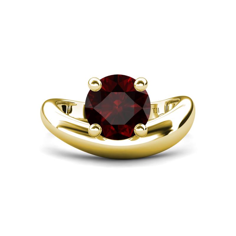 Anahi 2.26 ct Red Garnet Women Curve Solitaire Ring 