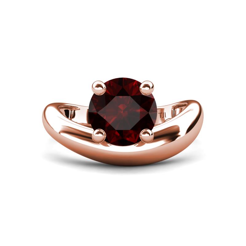 Anahi 2.26 ct Red Garnet Women Curve Solitaire Ring 