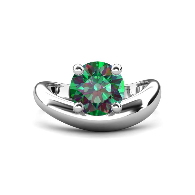 Anahi 2.25 ct Created Alexandrite Women Curve Solitaire Ring 