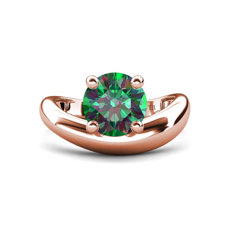 Anahi 2.25 ct Created Alexandrite Women Curve Solitaire Ring 