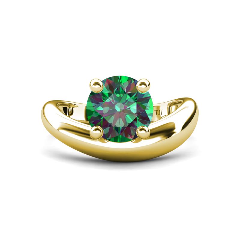 Anahi 2.25 ct Created Alexandrite Women Curve Solitaire Ring 