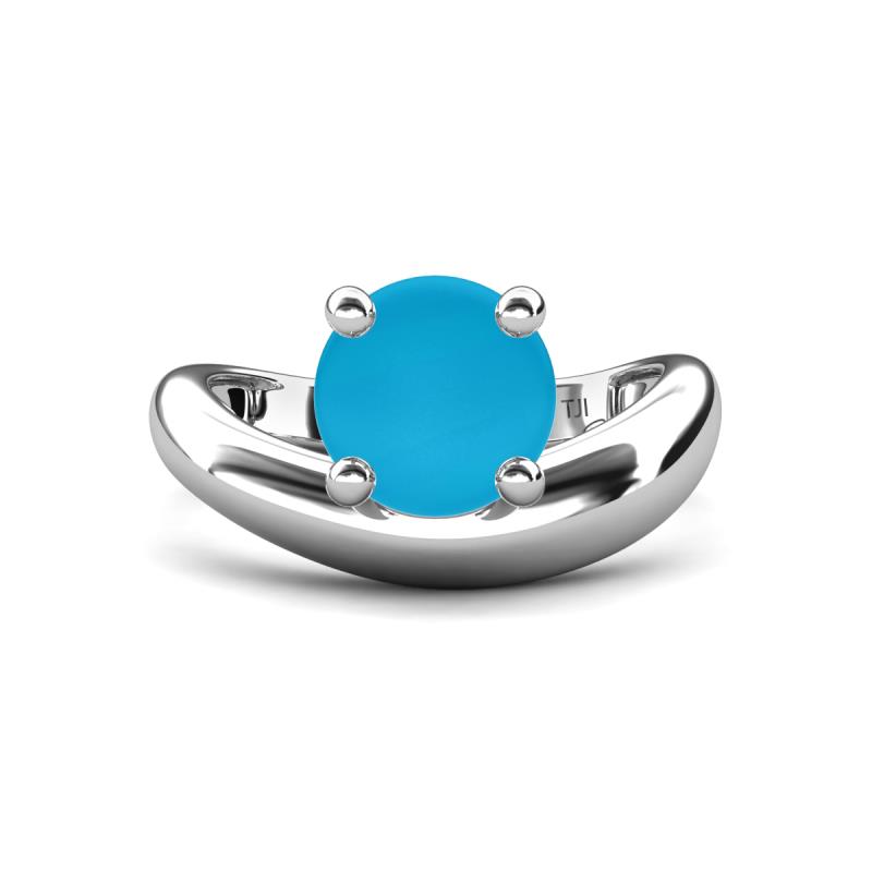 Anahi 1.40 ct Turquoise Women Curve Solitaire Ring 