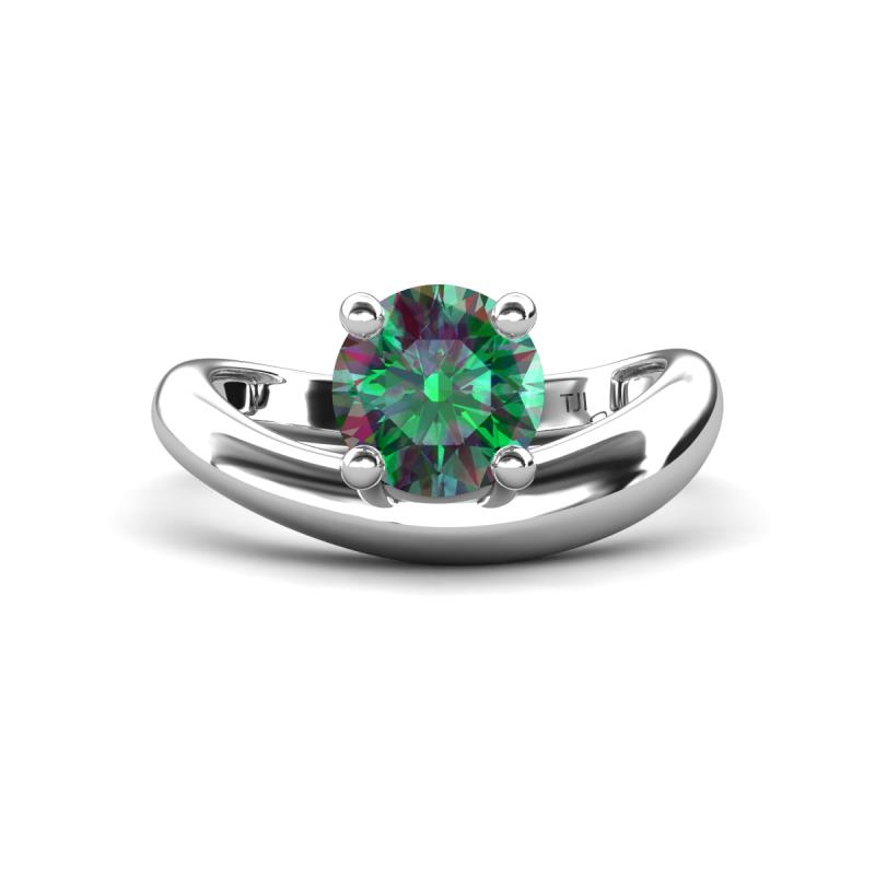 Anahi 1.34 ct Created Alexandrite Women Curve Solitaire Ring 
