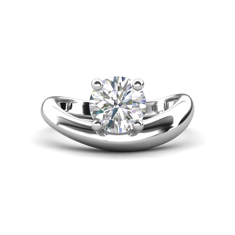 Anahi 1.10 ct Moissanite Women Curve Solitaire Ring 