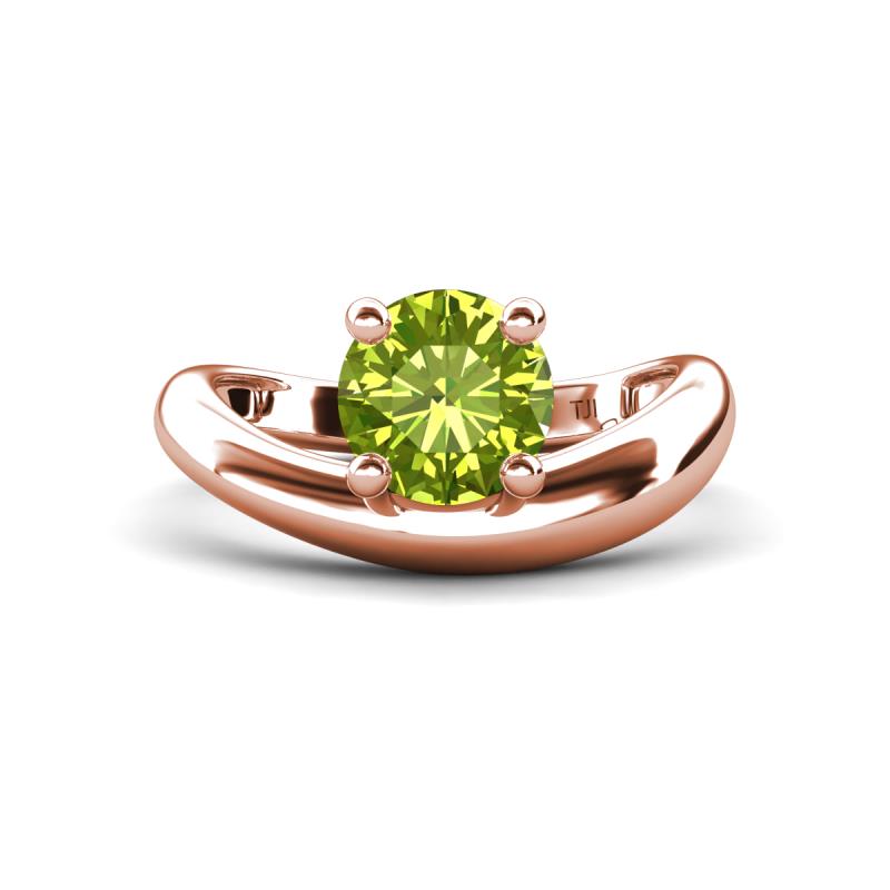 Anahi 1.40 ct Peridot Women Curve Solitaire Ring 