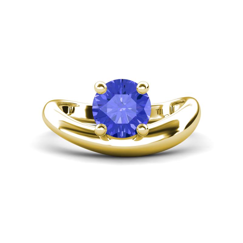 Anahi 1.19 ct Tanzanite Women Curve Solitaire Ring 
