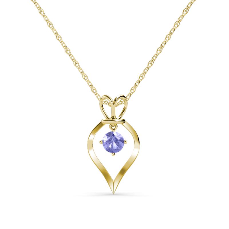 Sallie Tanzanite Heart Pendant 