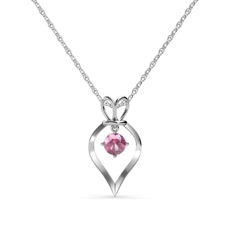 Sallie Pink Tourmaline Heart Pendant 