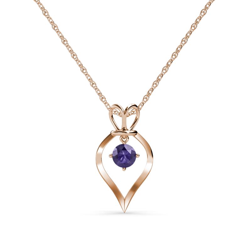 Sallie Iolite Heart Pendant 