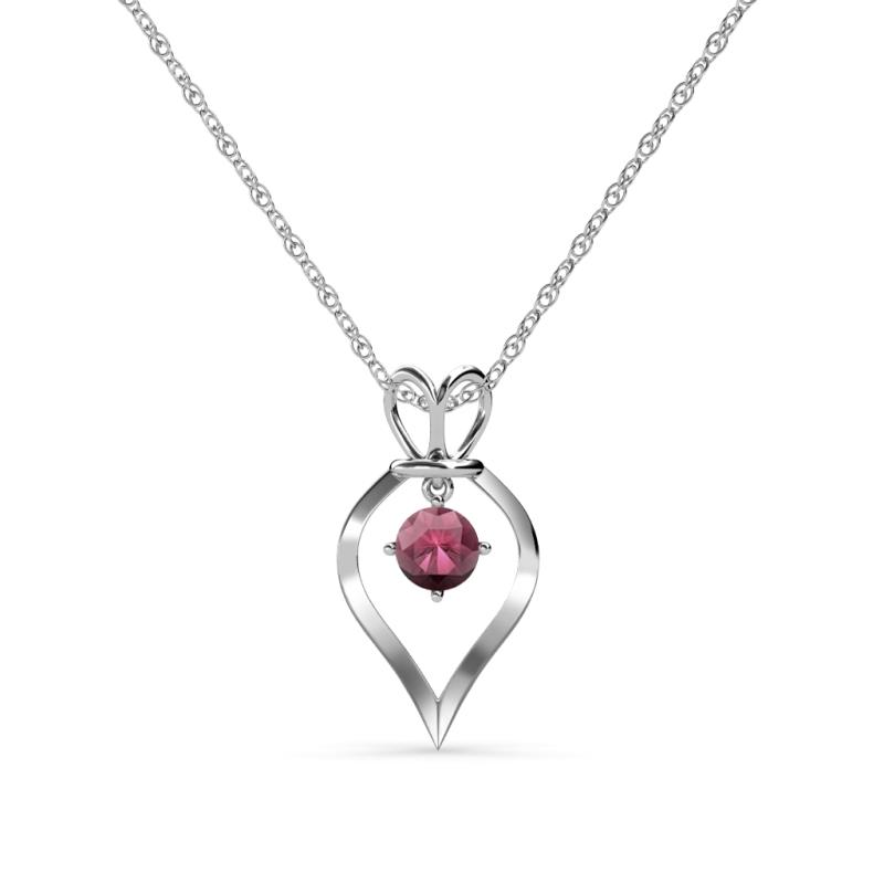 Sallie Rhodolite Garnet Heart Pendant 