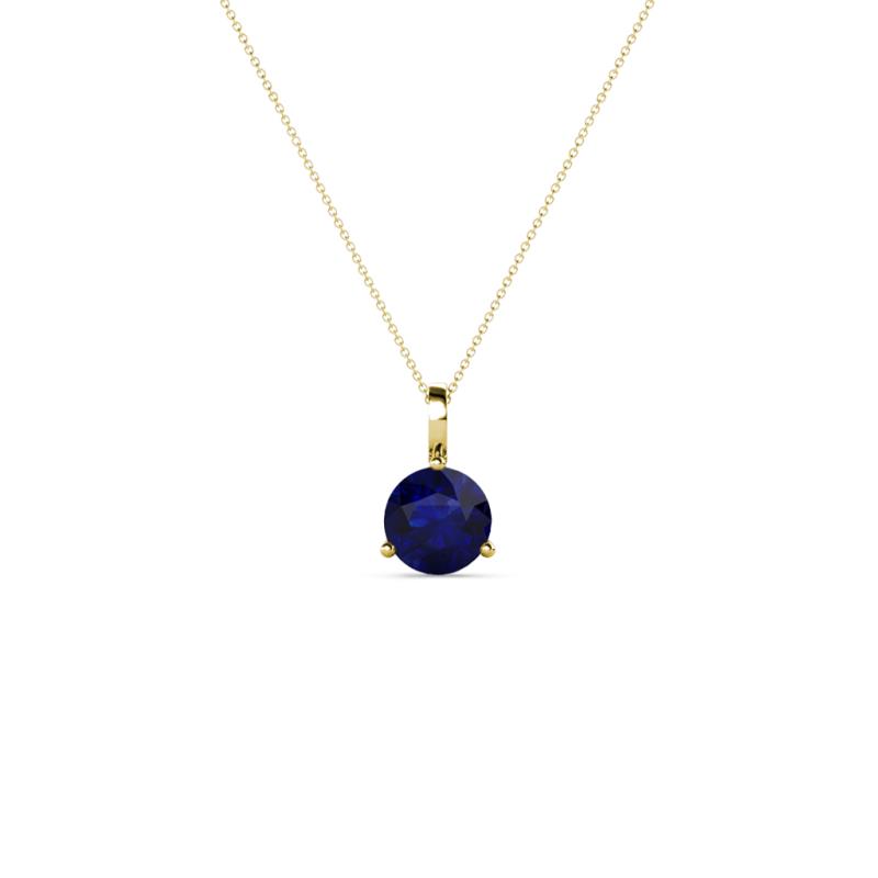 Sheryl 4.00 mm Blue Sapphire Solitaire Pendant 