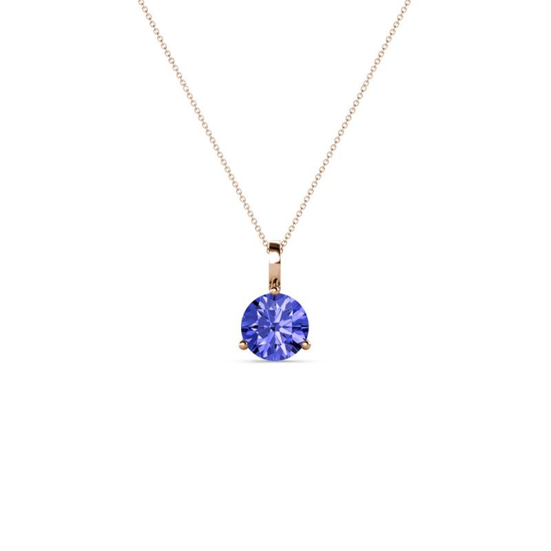 Sheryl 4.00 mm Tanzanite Solitaire Pendant 
