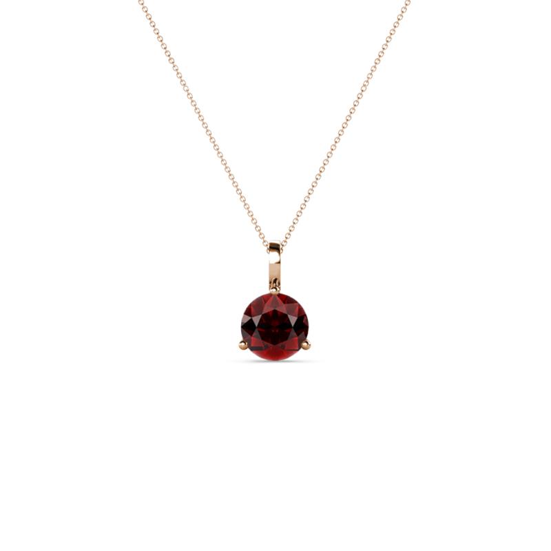 Sheryl 4.00 mm Red Garnet Solitaire Pendant 