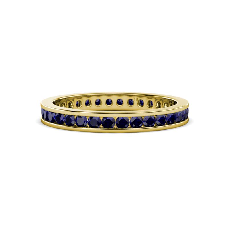 Celina 2.00 mm Round Blue Sapphire Eternity Band 