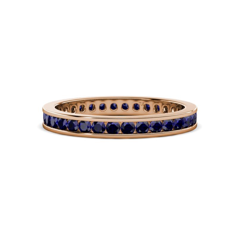 Celina 2.00 mm Round Blue Sapphire Eternity Band 