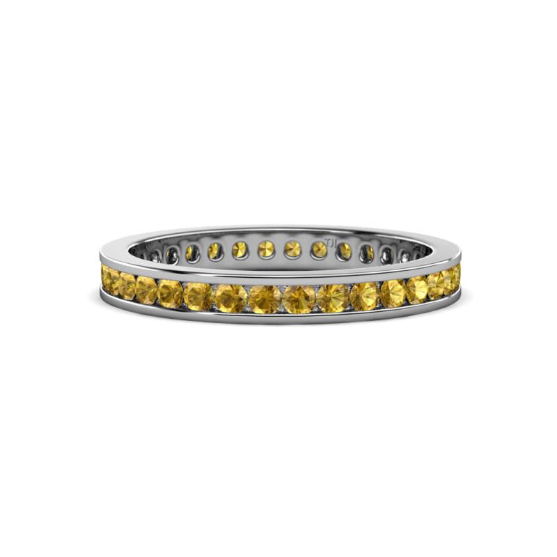 Celina 2.00 mm Round Citrine Eternity Band 