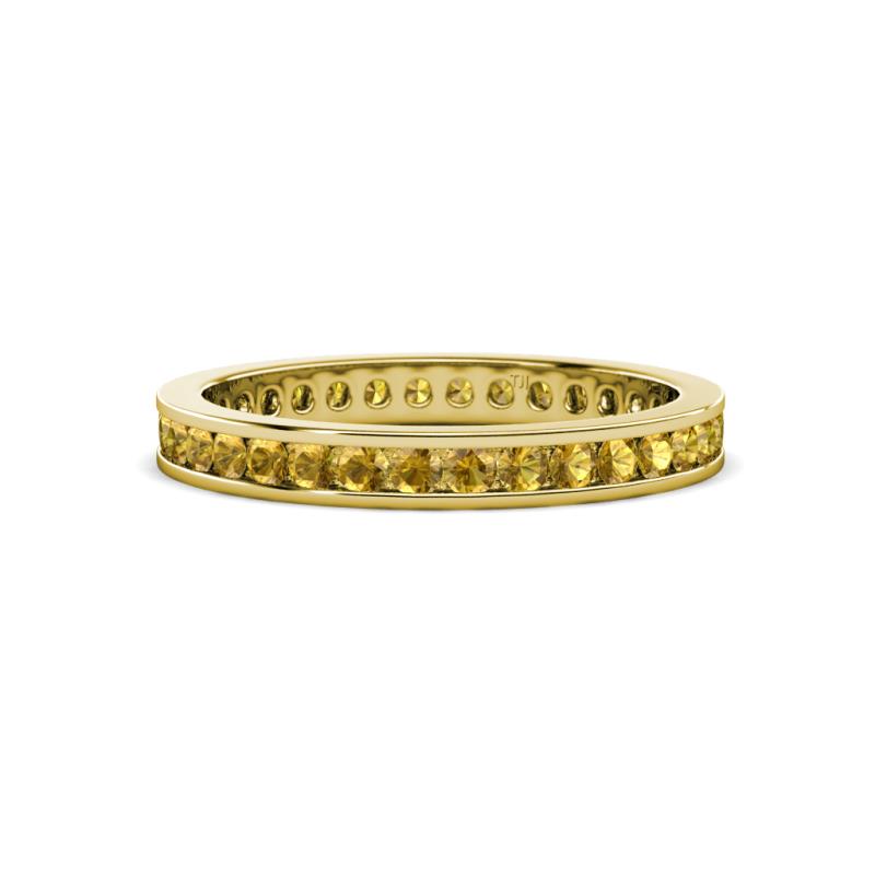 Celina 2.00 mm Round Citrine Eternity Band 