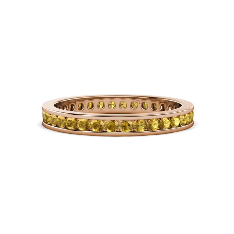 Celina 2.00 mm Round Citrine Eternity Band 