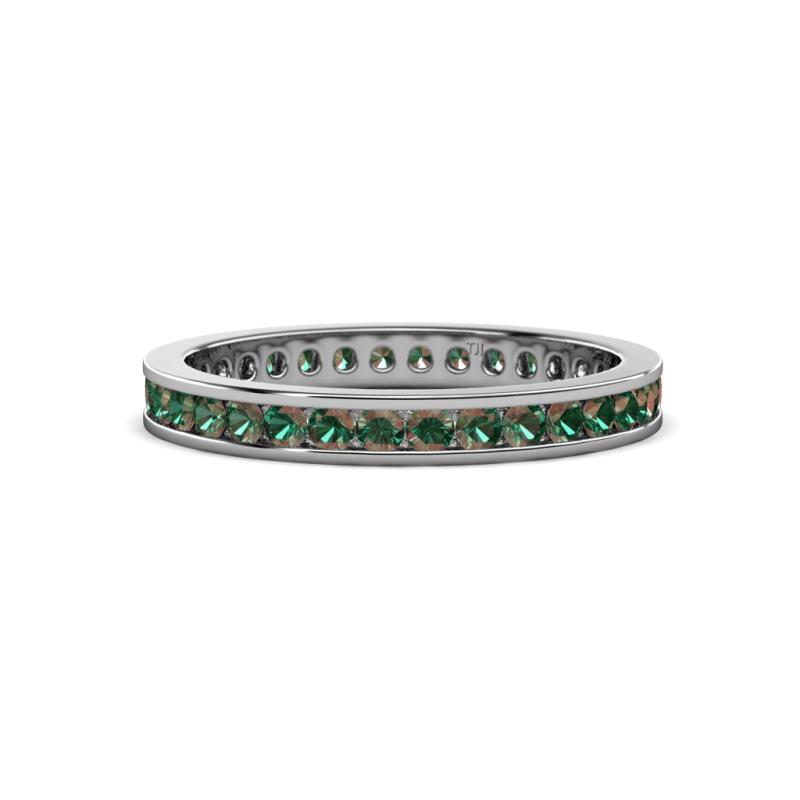 Celina 2.00 mm Round Lab Created Alexandrite Eternity Band 