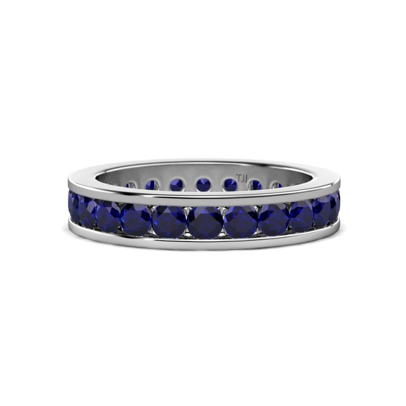 Celina 3.00 mm Round Blue Sapphire Eternity Band 