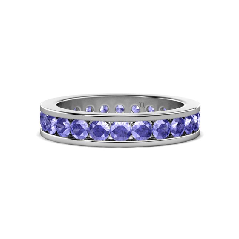 Celina 3.00 mm Round Tanzanite Eternity Band 